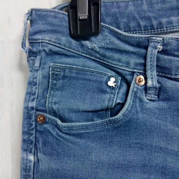 H&M Distressed Skinny Low Waist Ankle Sz 30 Jeans - Picture 3 of 8